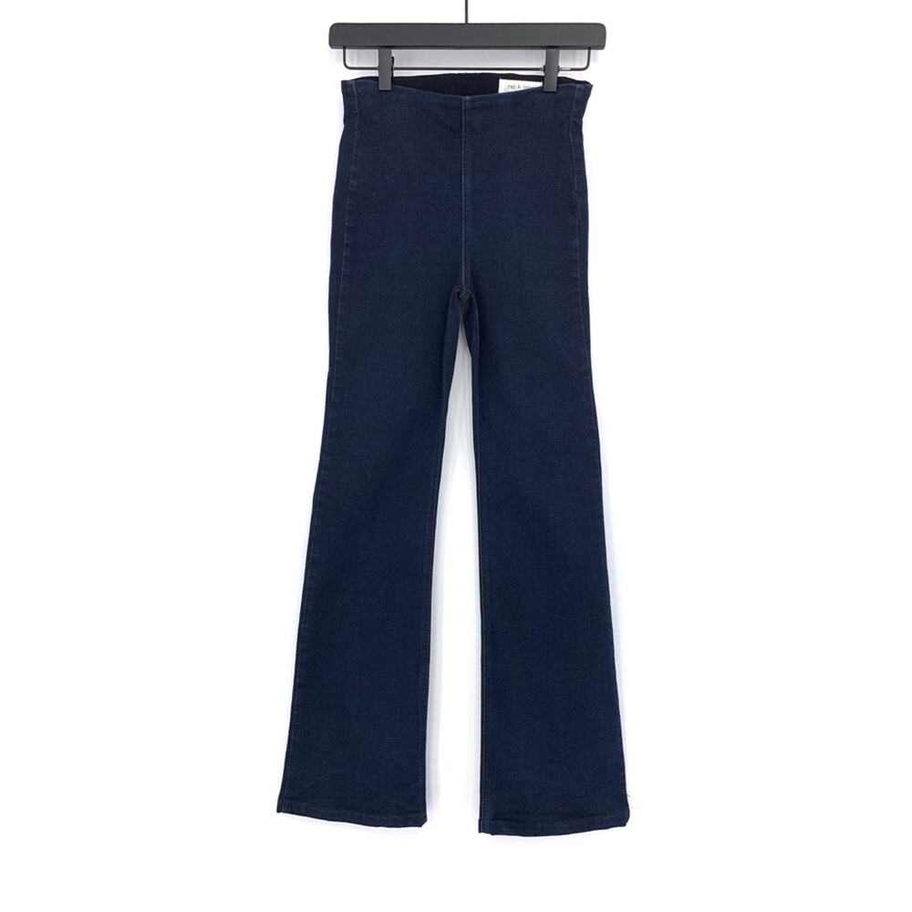 RAG & BONE Nina High-Rise Flare Jean Blue Denim XS